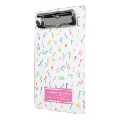 Alphabet Pattern - Lehrer/Lehrer Mini Klemmbrett (Gewinkelt2)