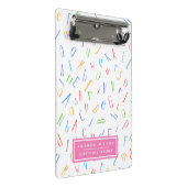 Alphabet Pattern - Lehrer/Lehrer Mini Klemmbrett (Schrägansicht)