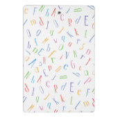 Alphabet Pattern - Lehrer/Lehrer Mini Klemmbrett (Rückseite)