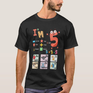 Alphabet Phonetik & Formenidee für Kinder Bildung T-Shirt