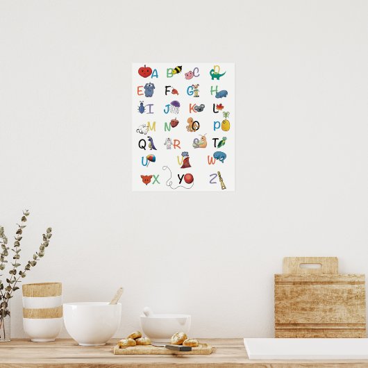 Alphabet-Phonics-Poster Poster (Küche)