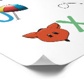 Alphabet-Phonics-Poster Poster (Ecke)