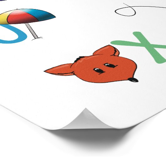 Alphabet-Phonics-Poster Poster (Ecke)