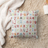Alphabet-Pillow bedeckt mit Kissen (Decke)