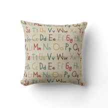 Alphabet Pillow