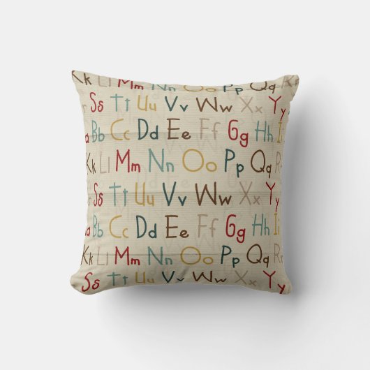 Alphabet Pillow Kissen (Vorderseite)