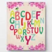 Alphabet Plaque Fotoplatte (Vorderseite)