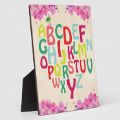 Alphabet Plaque Fotoplatte (Seite)