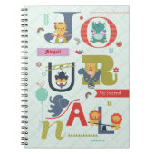 Alphabet Playground Notebook Notizblock (Vorderseite)