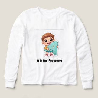 Alphabet Positives Kinderdesign – A ist für Awesom