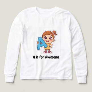 Alphabet Positives Kinderdesign – A ist für ein T-