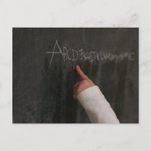 Alphabet Postcard Postkarte