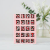 Alphabet Postcard Postkarte (Stehend Vorderseite)