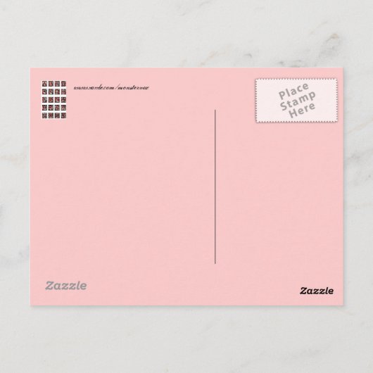 Alphabet Postcard Postkarte (Rückseite)