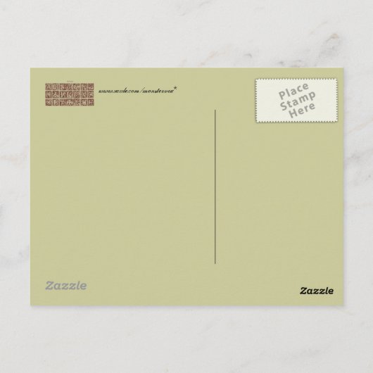 Alphabet Postcard Postkarte (Rückseite)