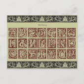 Alphabet Postcard Postkarte (Vorderseite)