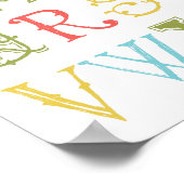 Alphabet Poster (Ecke)