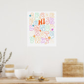 Alphabet Poster (Küche)