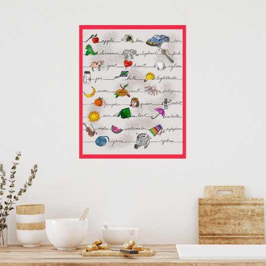 Alphabet Poster (Küche)