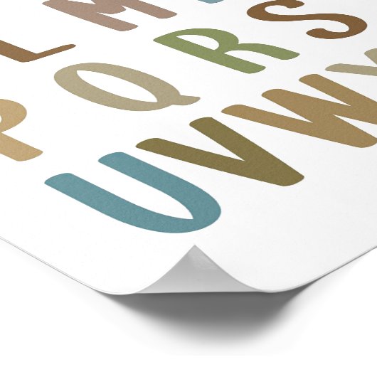 Alphabet Poster - ABC Chart for Preschoolers (Ecke)