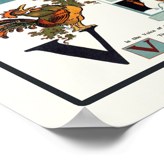 Alphabet Poster - Alphabet Chart in English ABC (Ecke)