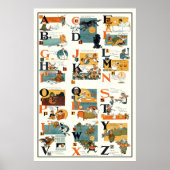 Alphabet Poster - Alphabet Chart in English ABC (Vorne)
