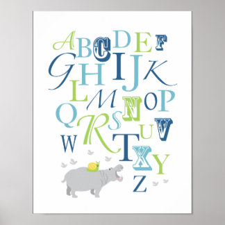 Alphabet Poster für Jungen