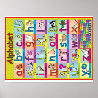 Alphabet-Poster für Kinder Poster
