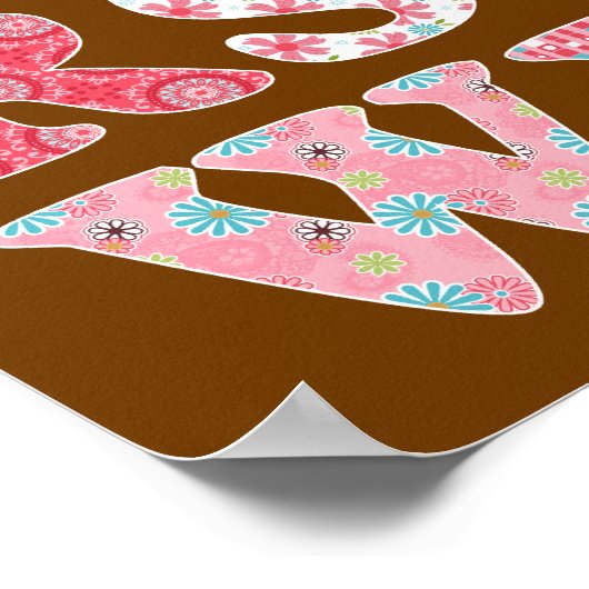 Alphabet Poster für Mädchen (Ecke)