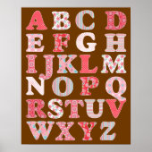 Alphabet Poster für Mädchen (Vorne)
