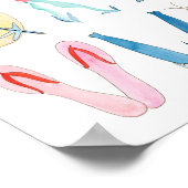 Alphabet Poster für Meerestiere - 35 x 30 cm (Ecke)