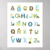 Alphabet Poster in Erdfarben (Vorne)