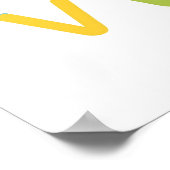 Alphabet Poster mit sonnigen Farben (Ecke)