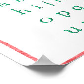 Alphabet-Poster Poster (Ecke)