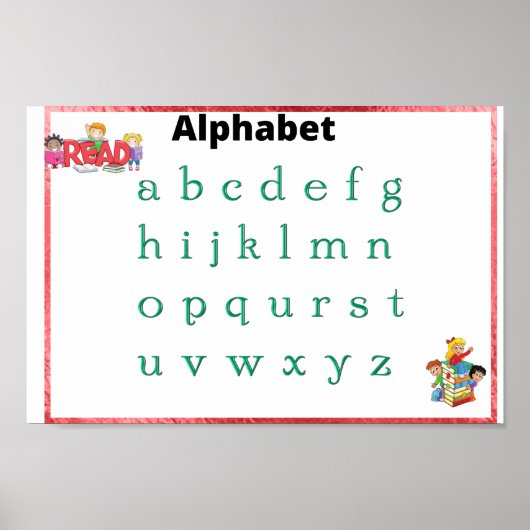 Alphabet-Poster Poster (Vorne)