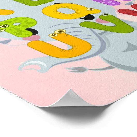 Alphabet-Poster Poster (Ecke)