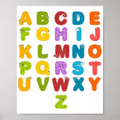 Alphabet-Poster Poster (Vorne)