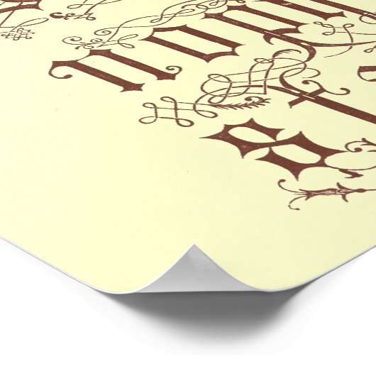 Alphabet-Poster Poster (Ecke)