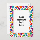 Alphabet Postkarte (Vorne/Hinten)