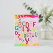 Alphabet Postkarte (Stehend Vorderseite)