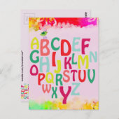 Alphabet Postkarte (Vorne/Hinten)