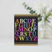 Alphabet Postkarte (Stehend Vorderseite)