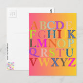 Alphabet Postkarte (Vorne/Hinten)