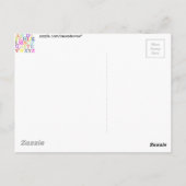 Alphabet Postkarte (Rückseite)