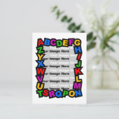 Alphabet Postkarte (Stehend Vorderseite)