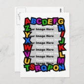 Alphabet Postkarte (Vorne/Hinten)