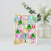 Alphabet Postkarte (Stehend Vorderseite)