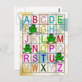Alphabet Postkarte (Vorne/Hinten)