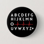 Alphabet PQRST Nurse Button (Vorderseite)