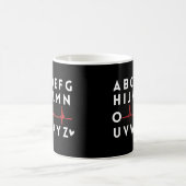 Alphabet PQRST Nurse Kaffeetasse (Mittel)